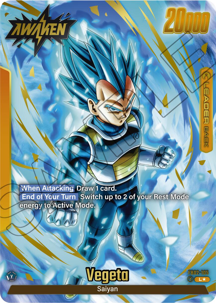 Dragon Ball Vegeta FB02-105 Fusion World V.2 - Alternate Art - Englisch