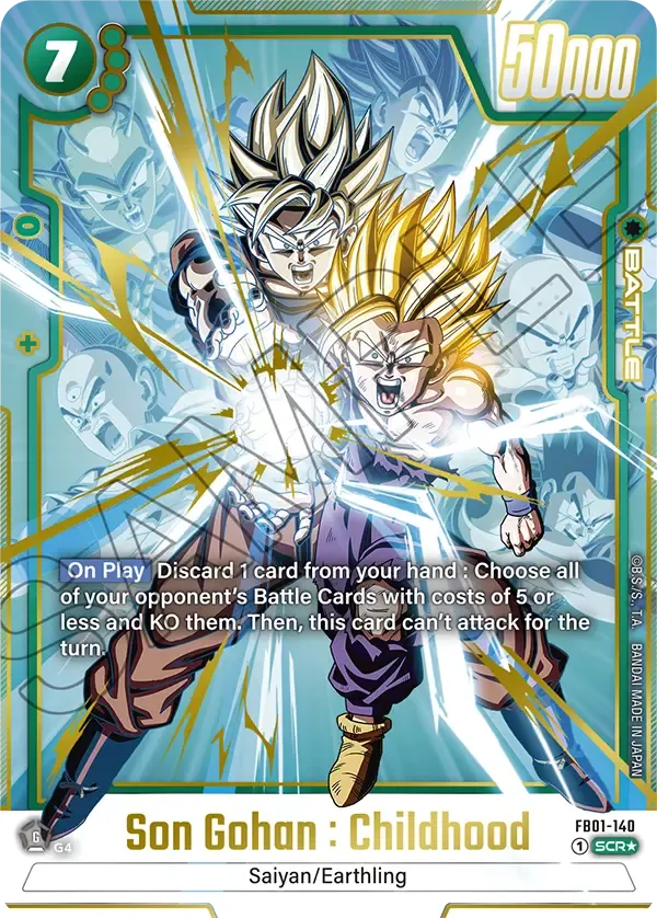 Dragon Ball Son Gohan : Childhood FB01-140 Fusion World V.2 - Alternate Art - Englisch