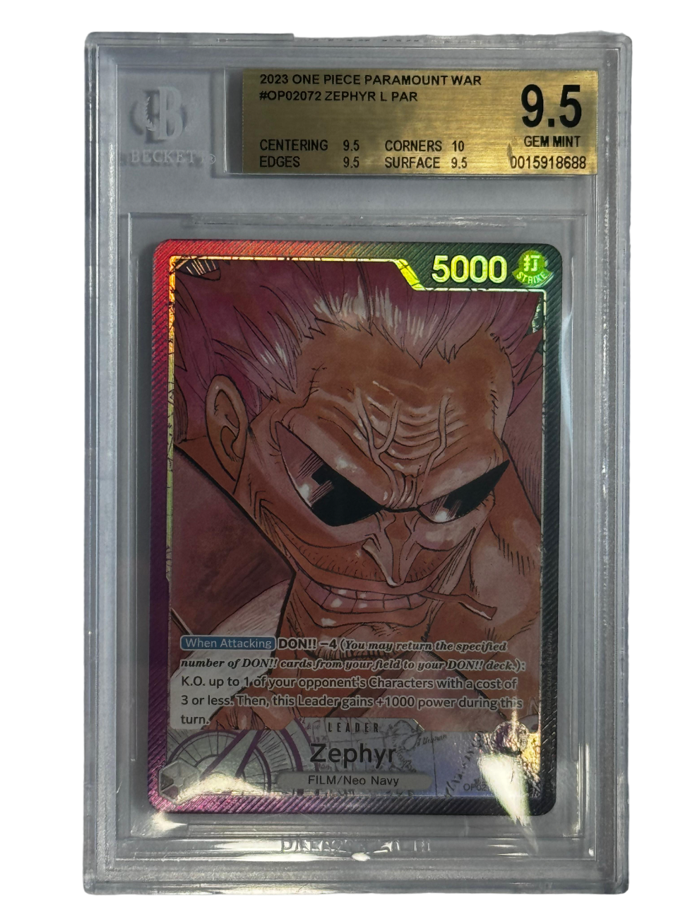 One Piece Zephyr L OP02-072 Englisch - BGS