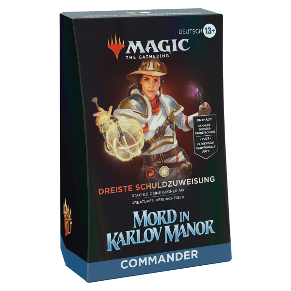 Magic the Gathering: Mord in Karlov Manor Commander Deck dreiste Schuldzuweisung - Deutsch