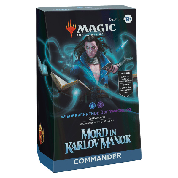 Magic the Gathering: Mord in Karlov Manor Commander Deck Wiederkehrende Überwachung - Deutsch