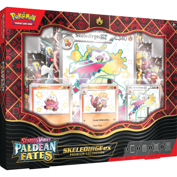 Scarlet & Violet Paldean Fates Premium Collection Skeledirge ex - Englisch - TCG Dream